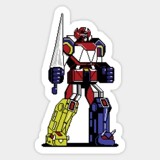 Pixelated Megazord Sticker